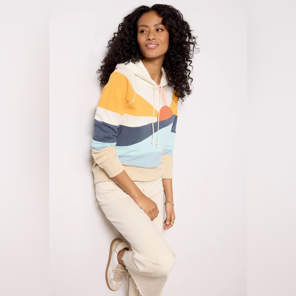 Faherty Soleil Hoodie Sun and Sea XS NWT - Picture 3 of 9